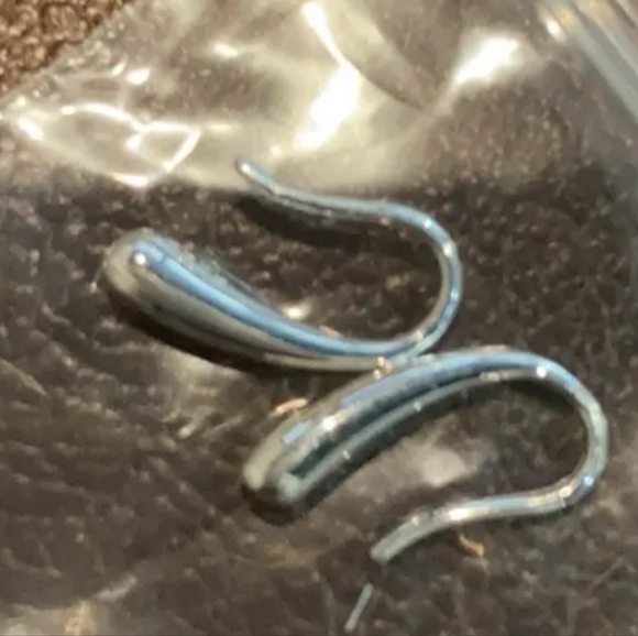 .925 stamped plated teardrop necklace bracelet earrings adjustable ring set - Picture 8 of 9